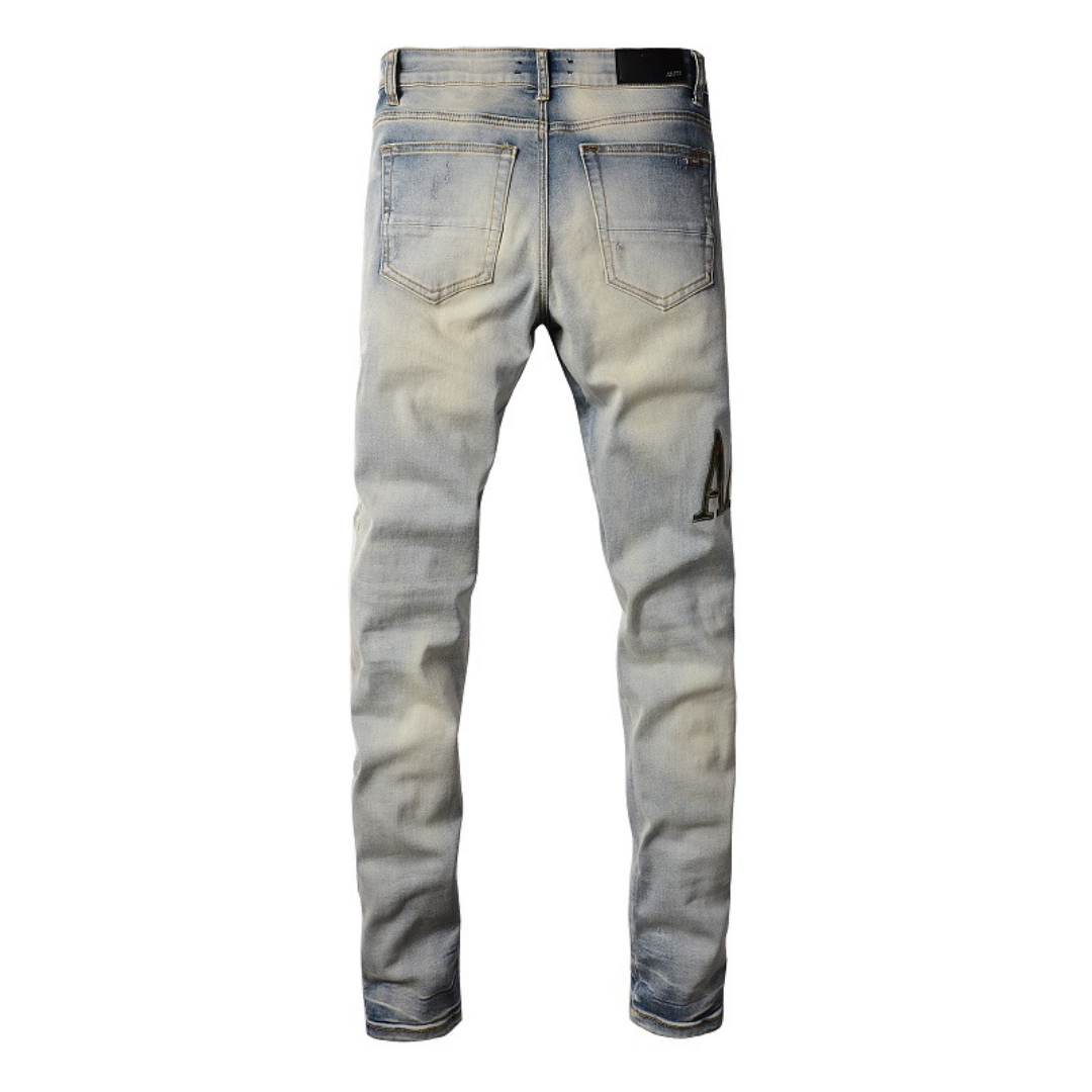 Amr Camo Logo Jeans