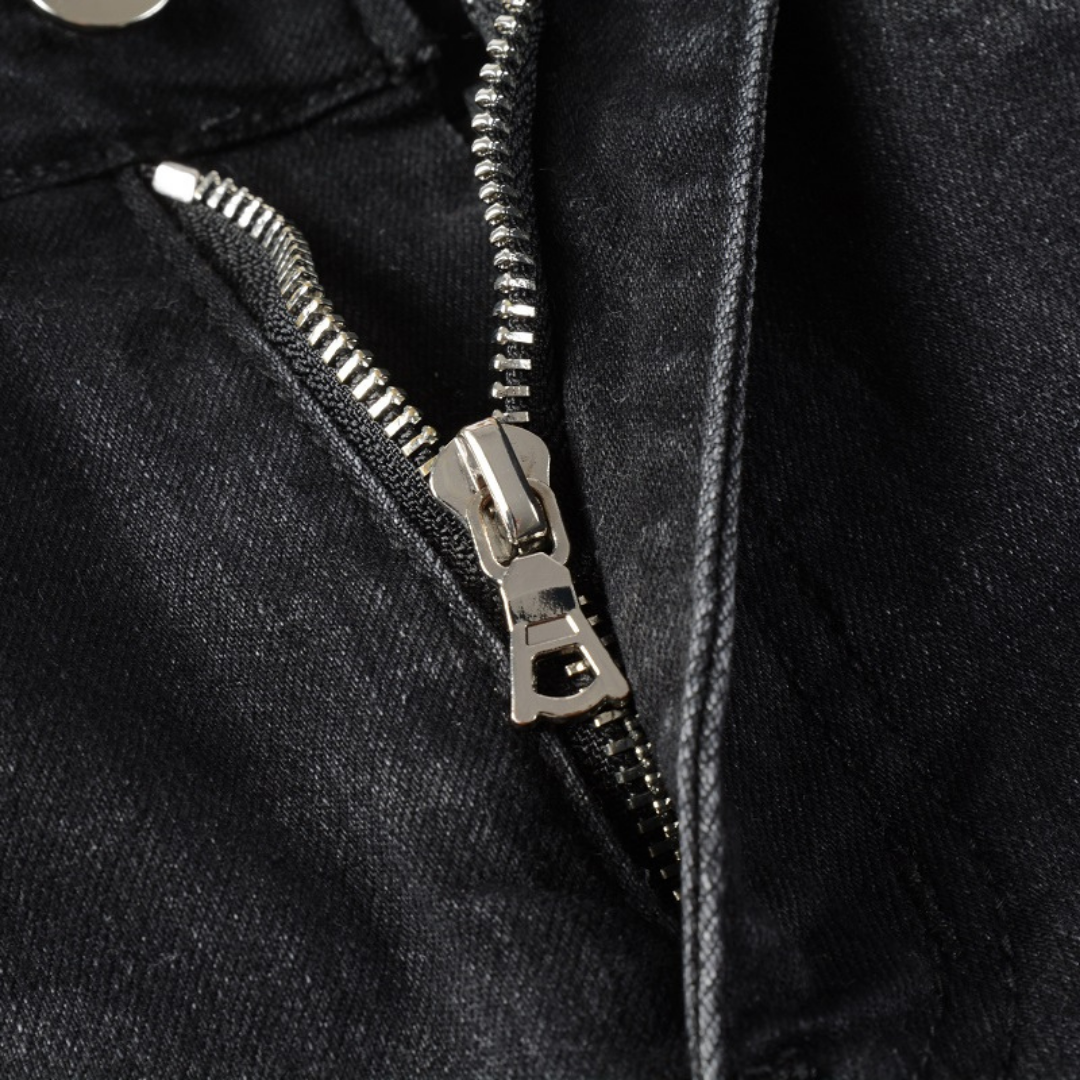 Amr Bandana Black Patch Jeans