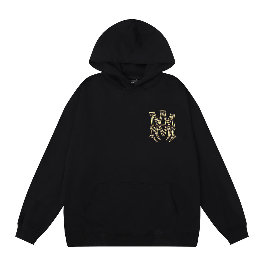 Amr Gold Logo Hoodie
