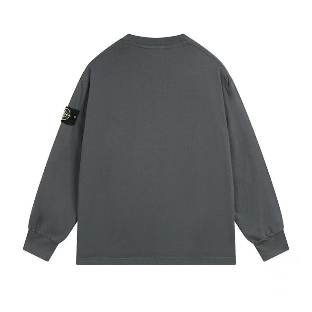 Felpa con cappuccio monogramma Stone