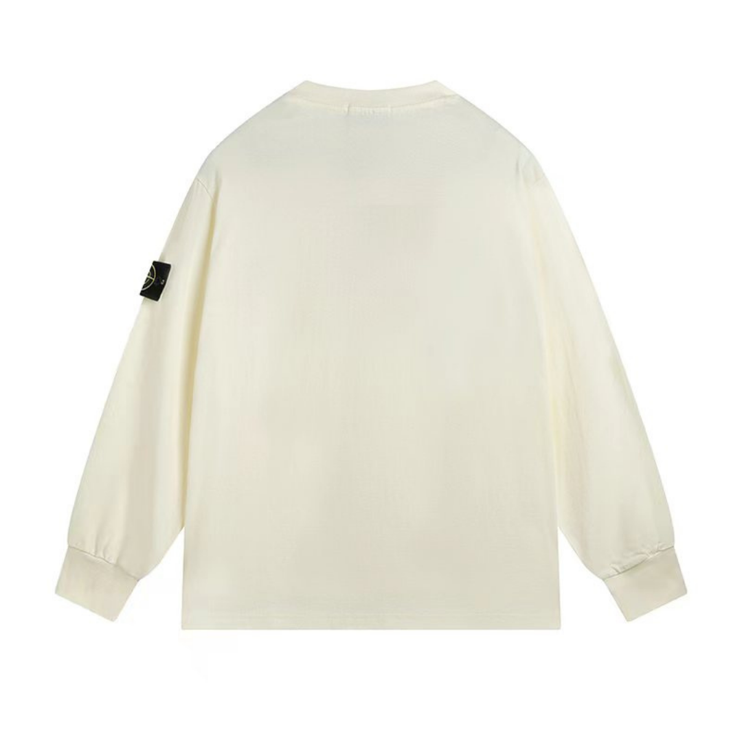 Felpa con cappuccio monogramma Stone