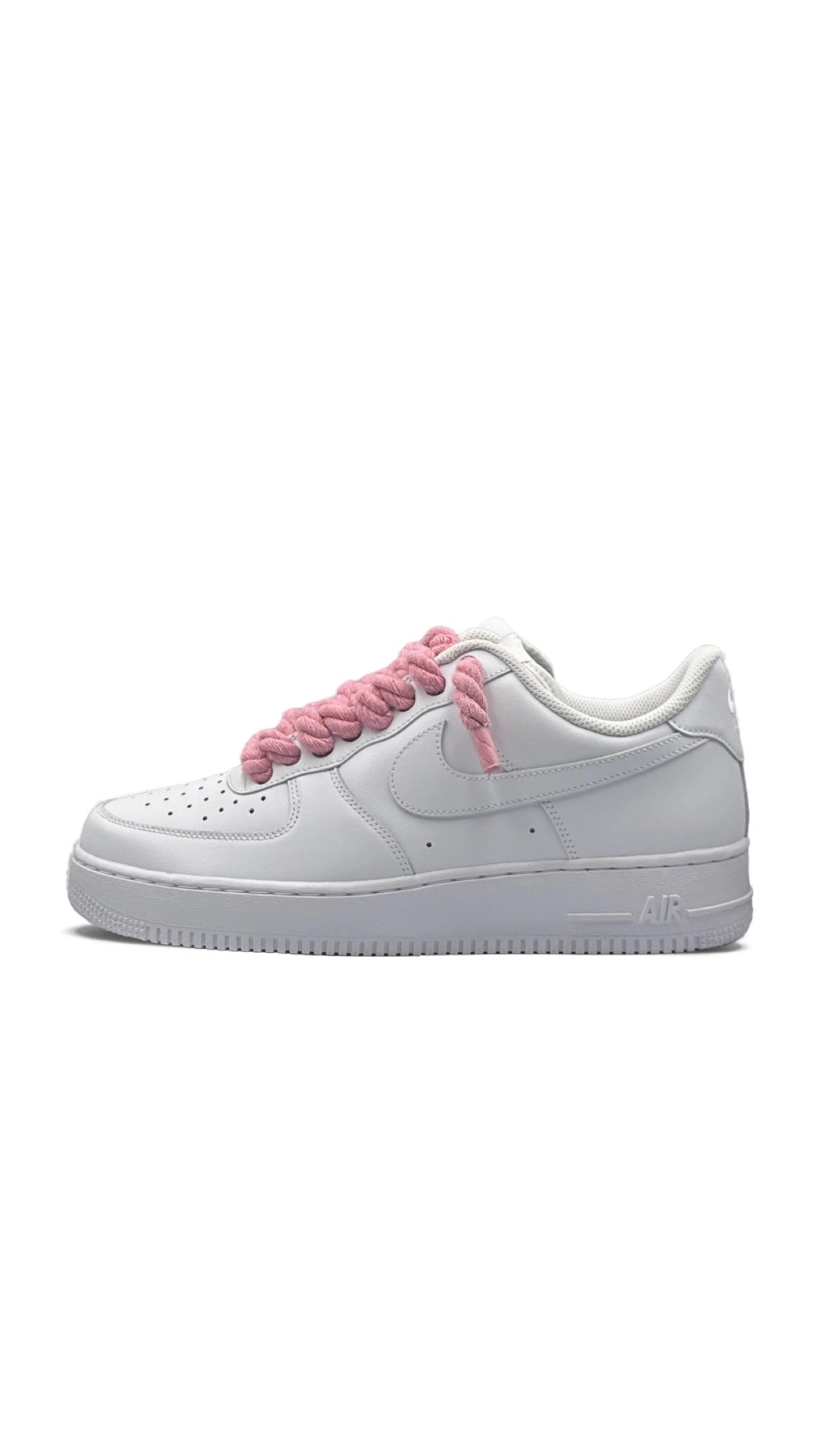 AF1 White - Pink Rope Laces