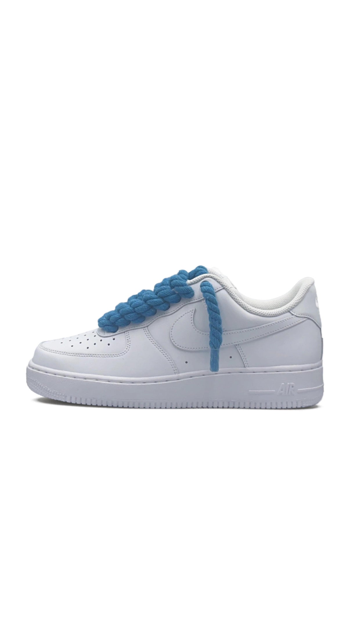 AF1 White - Blue Rope Laces