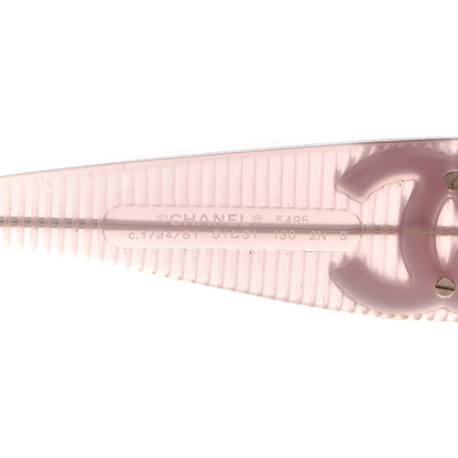 Acetate Shield Sunglasses 5495 Light Pink