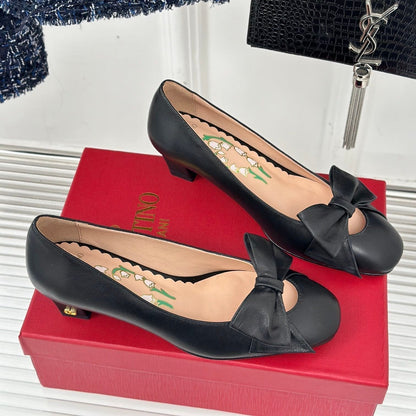 Bowow Pumps In Kidskin 40mm Black Lambskin 989188