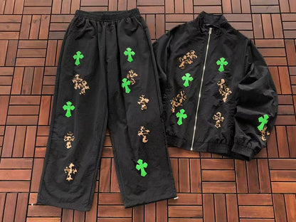 TOP￥~256 PANTS￥~185 CH🔥OM🔥 HE🔥RTS JACKET TROUSERS