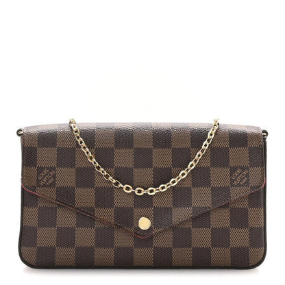 Damier Ebene Pochette Felicie Chain Wallet