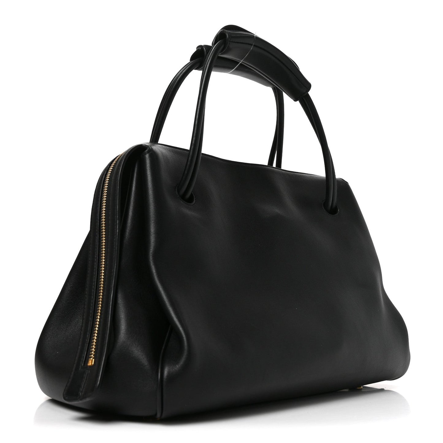 Supple Calfskin Medium Madrid Bag Black