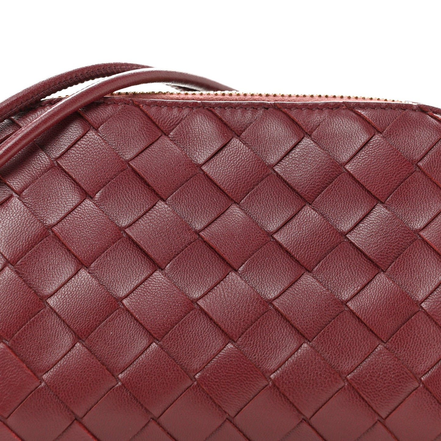 Nappa Intrecciato Concert Pouch Barolo