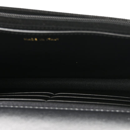 Caviar Quilted Bow Wallet On Chain WOC Black
