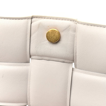 Nappa Maxi Intreccio Padded Cassette Crossbody Bag Chalk