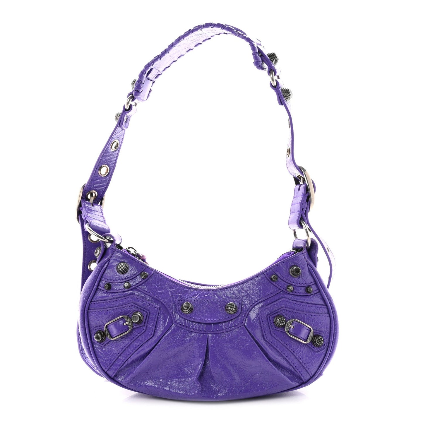 Agneau Arena Le Cagole Shoulder Bag XS Purple