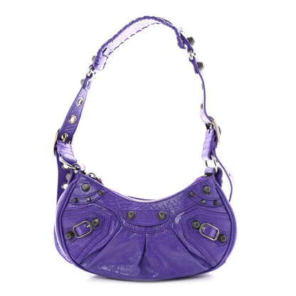 Agneau Arena Le Cagole Shoulder Bag XS Purple