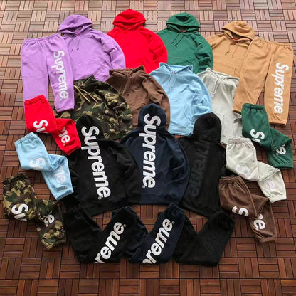 TOP￥~219 PANTS￥~189 S🔥P🔥E🔥E HOODIE TROUSERS FLEECE