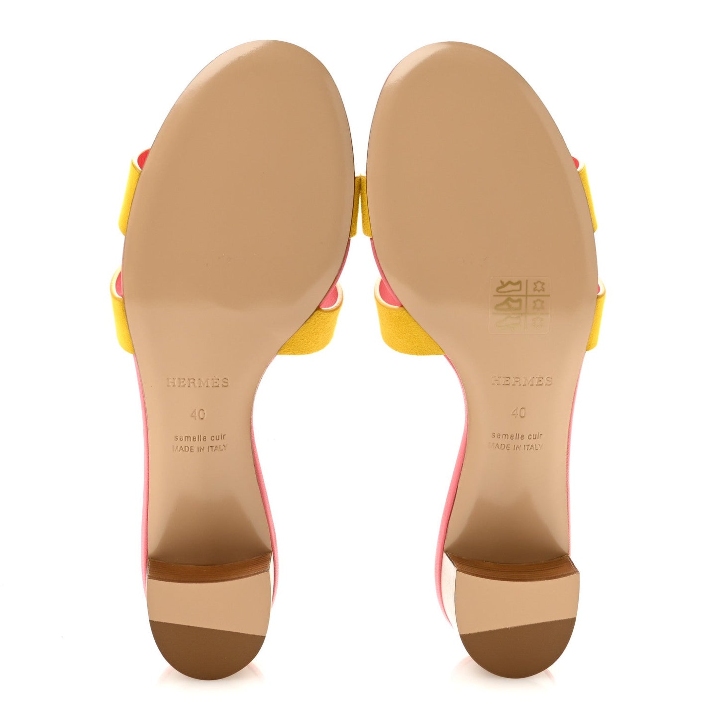 Suede Goatskin Oasis Sandals 40 Jaune Sable