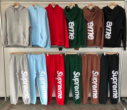 TOP￥~125 PANTS￥~119 S🔥P🔥E🔥E HOODIE TROUSERS FLEECE