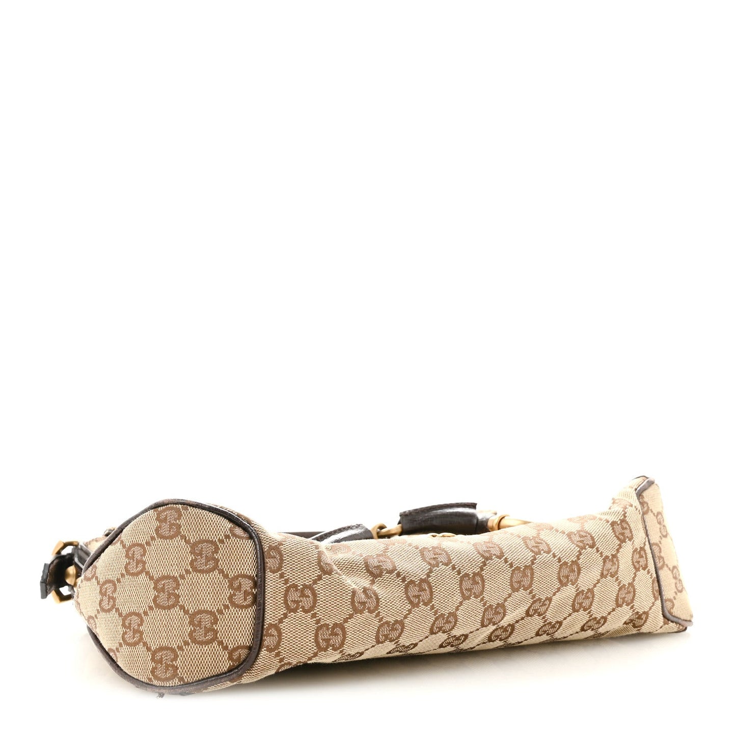 Monogram Horsebit Chain Flap Shoulder Bag Brown