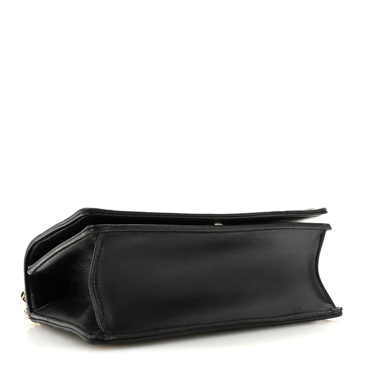 Calfskin Small Diorama Flap Bag Black
