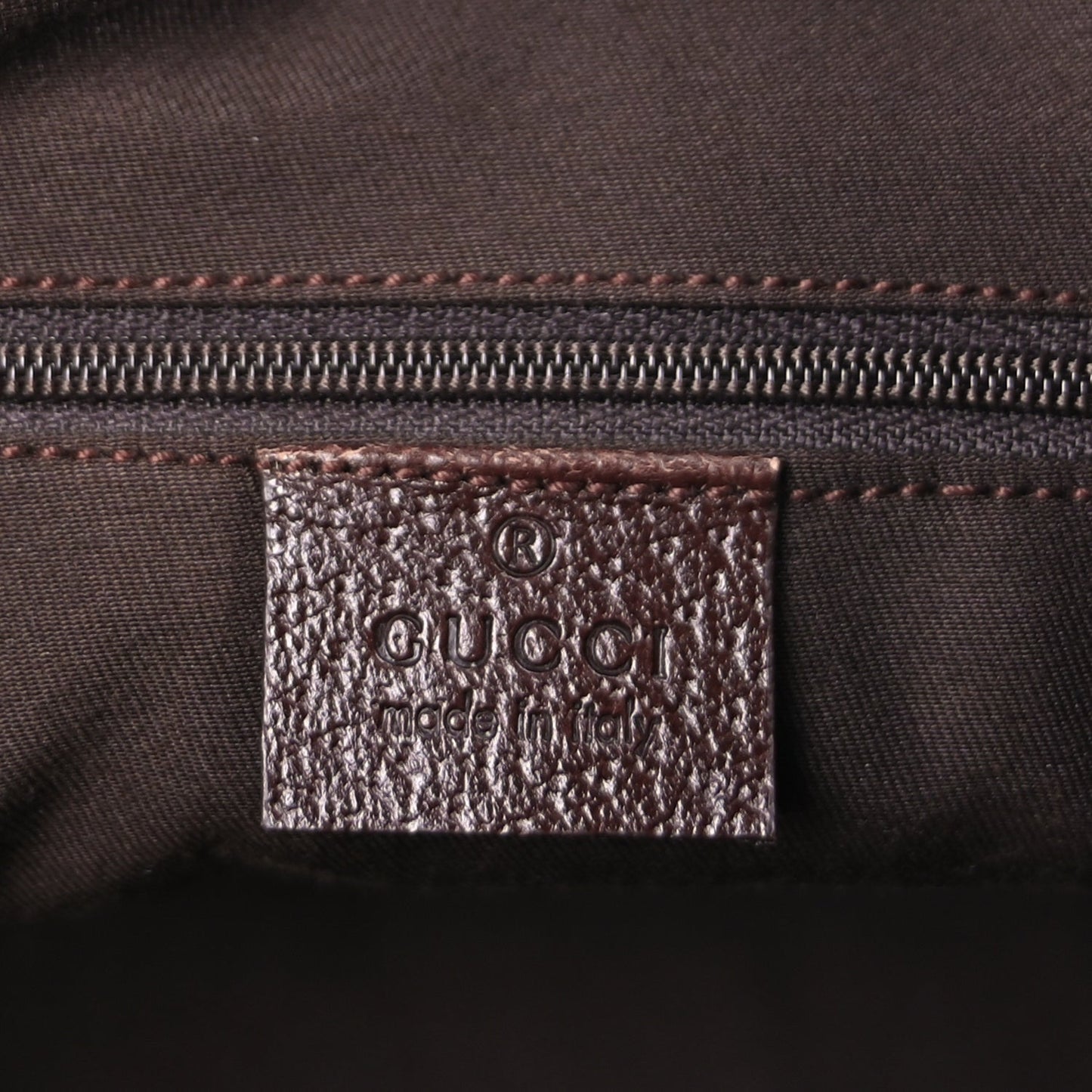 Monogram Medium Abbey Tote Dark Brown