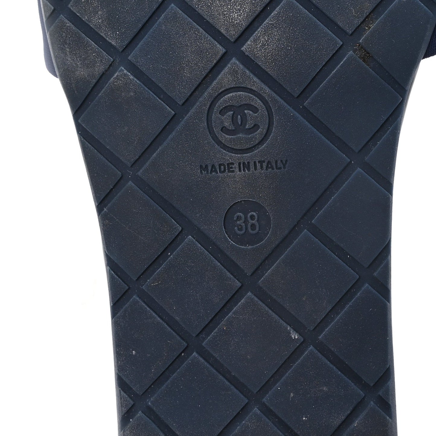 Rubber CC Mules Sandals  38  Dark Navy Blue Orange
