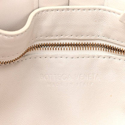 Nappa Maxi Intreccio Padded Cassette Crossbody Bag Chalk