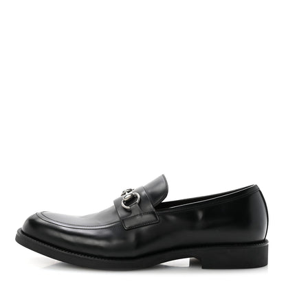 Davis Bull Mens Horsebit Loafers 10 Black