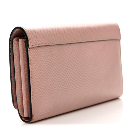 Epi Twist Wallet Rose Ballerine
