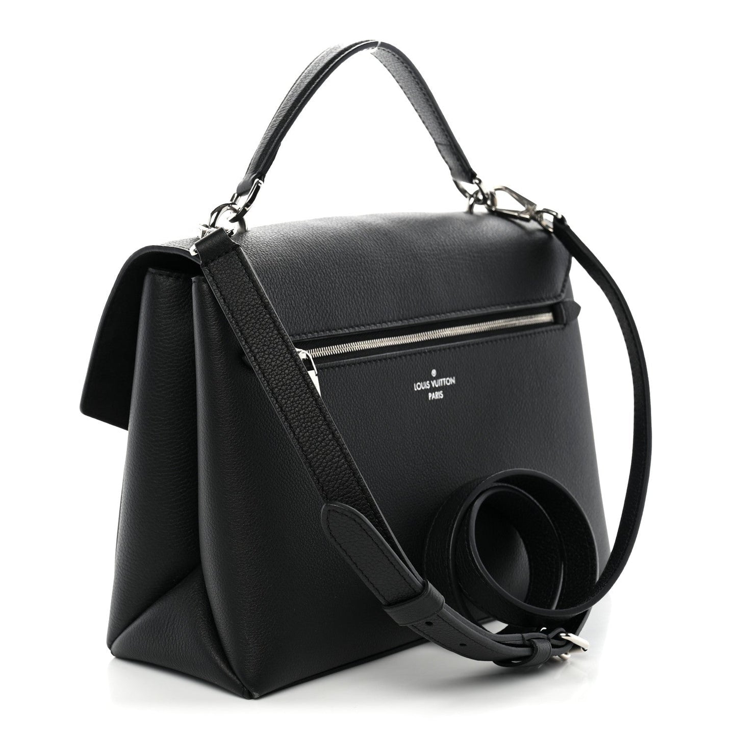 Soft Calfskin My Lockme Top Handle  Black