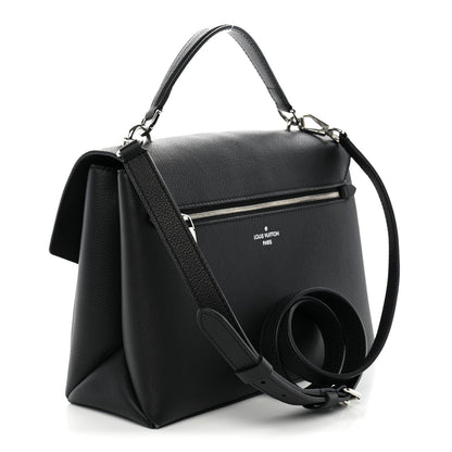 Soft Calfskin My Lockme Top Handle  Black