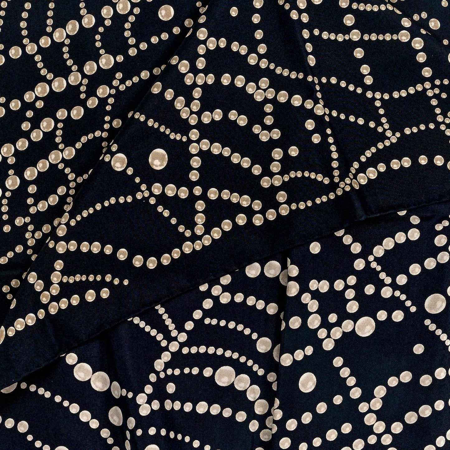 Silk N°5 Perfume Square Scarf Black Multicolor