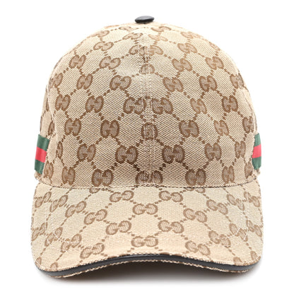 Monogram Web Baseball Hat M Beige Cocoa