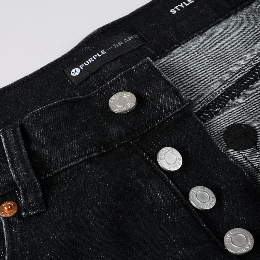 Purple Black Jeans