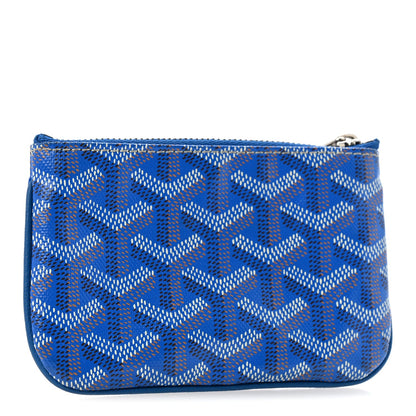 Goyardine Nano Senat Key Pouch Blue