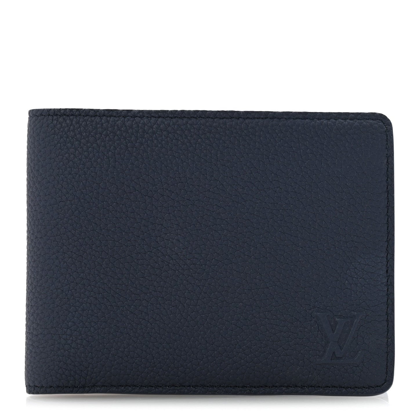 Grained Calfskin Multiple Wallet Navy
