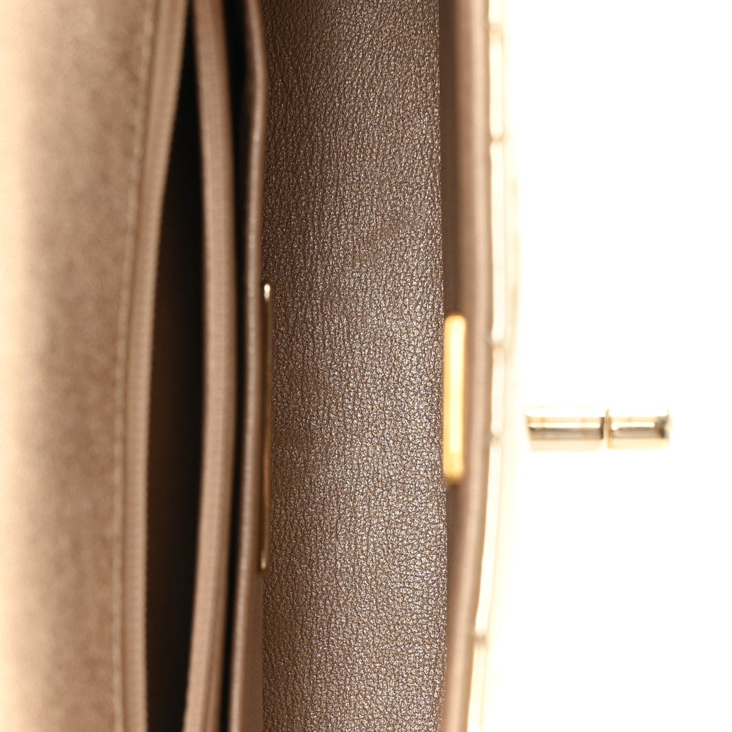 Mirror Calfskin Metallic Calfskin Quilted Hollywood Boulevard Mini Flap With Star Coin Purse Gold