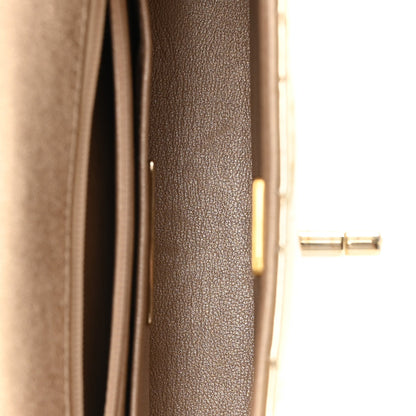 Mirror Calfskin Metallic Calfskin Quilted Hollywood Boulevard Mini Flap With Star Coin Purse Gold