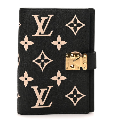 Empreinte Monogram Giant Paul Notebook Cover MM Black Beige