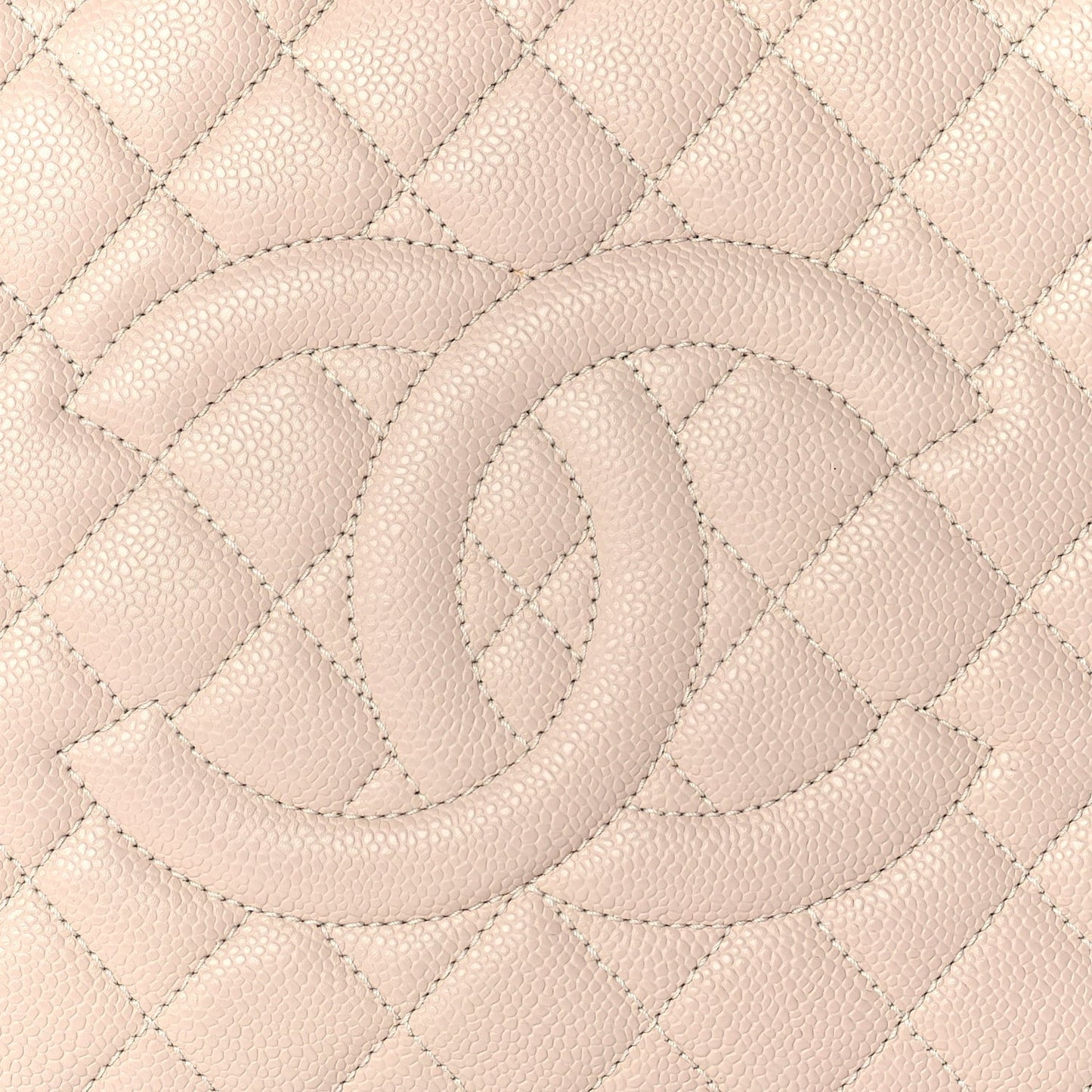 Caviar Quilted Grand Shopping Tote GST Light Pink