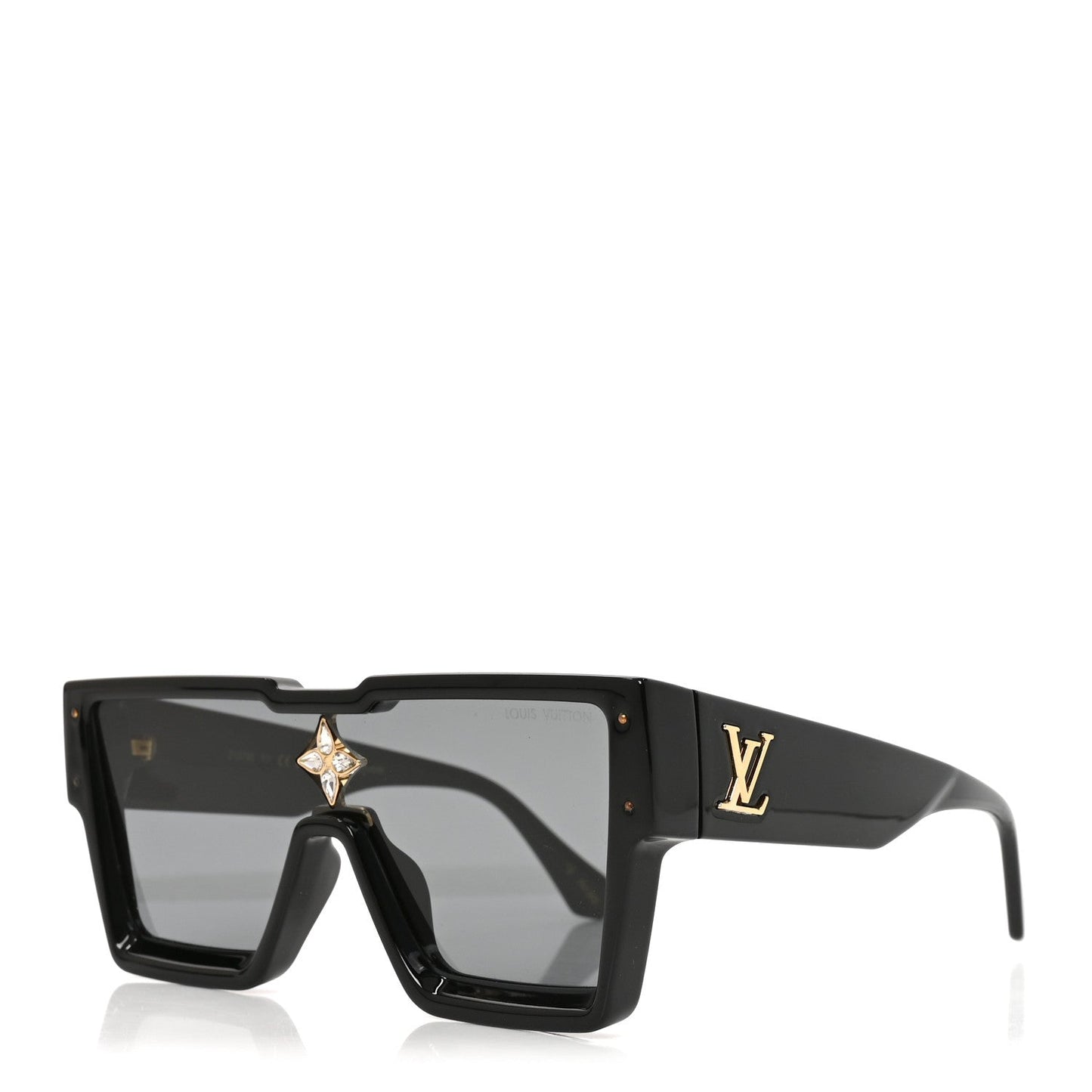 Acetate Swarovski Crystal Cyclone Sunglasses Z1578E Black