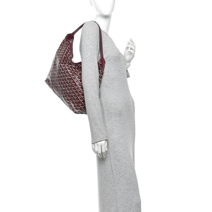 Goyardine Fidji Zip Hobo Burgundy