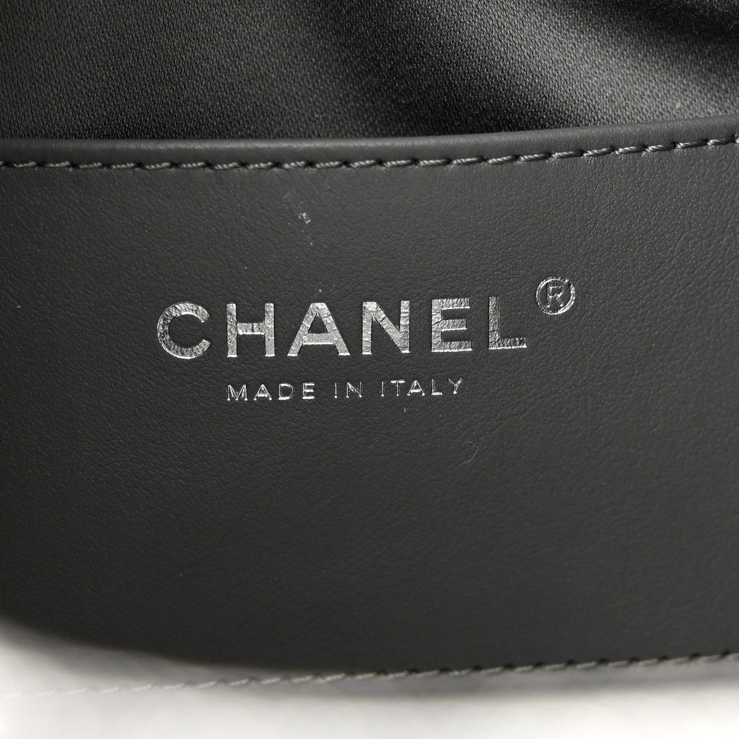 Metallic Caviar Quilted Mini Chanel 25 Handbag Anthracite