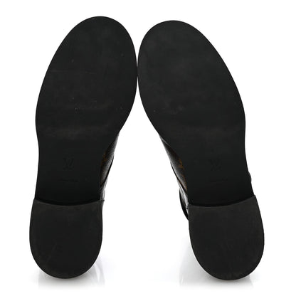 Calfskin Monogram Wonderland Flat Ranger Boots 41 Black