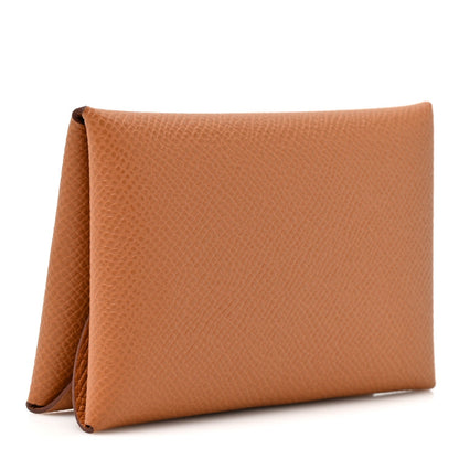 Epsom Calvi Duo Card Case Gold