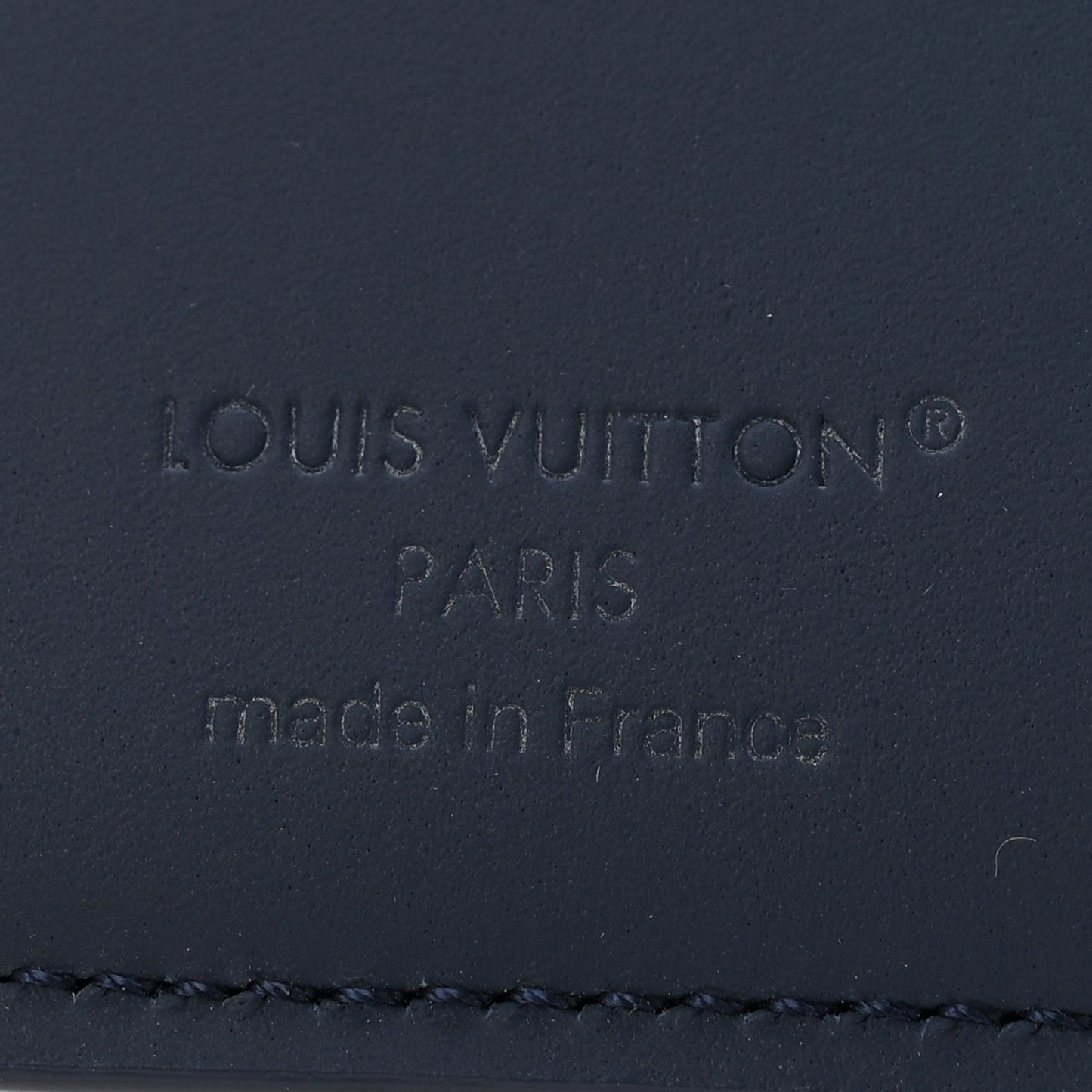 Grained Calfskin Multiple Wallet Navy