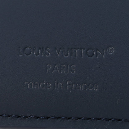 Grained Calfskin Multiple Wallet Navy