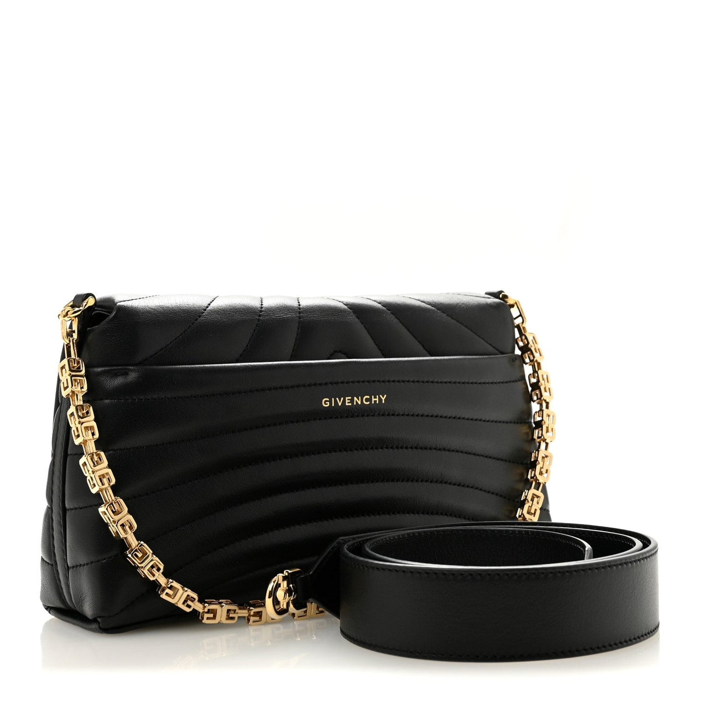 Soft Calfskin 4G Quilted Small Shoulder Bag Black