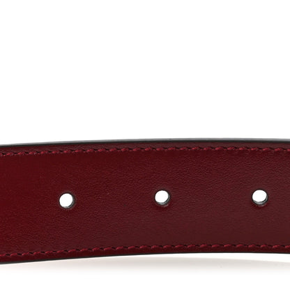 Plutone Calfskin Interlocking G 30mm Belt 100 40 Rosso Ancora