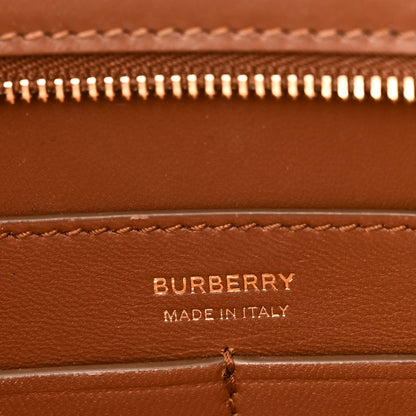 Smooth Calfskin TB Shoulder Bag Warm Tan