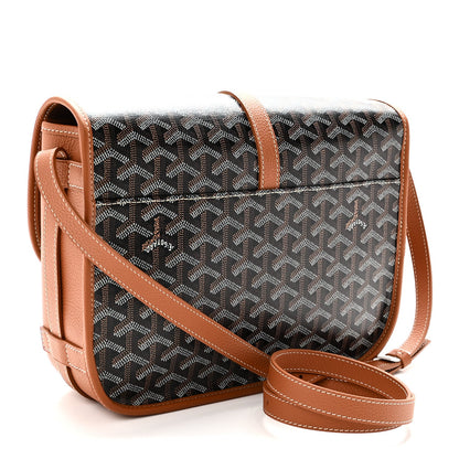 Goyardine Belvedere II MM Messenger Bag Black Gold