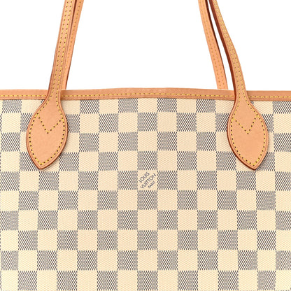 Damier Azur Neo Neverfull MM Rose Ballerine